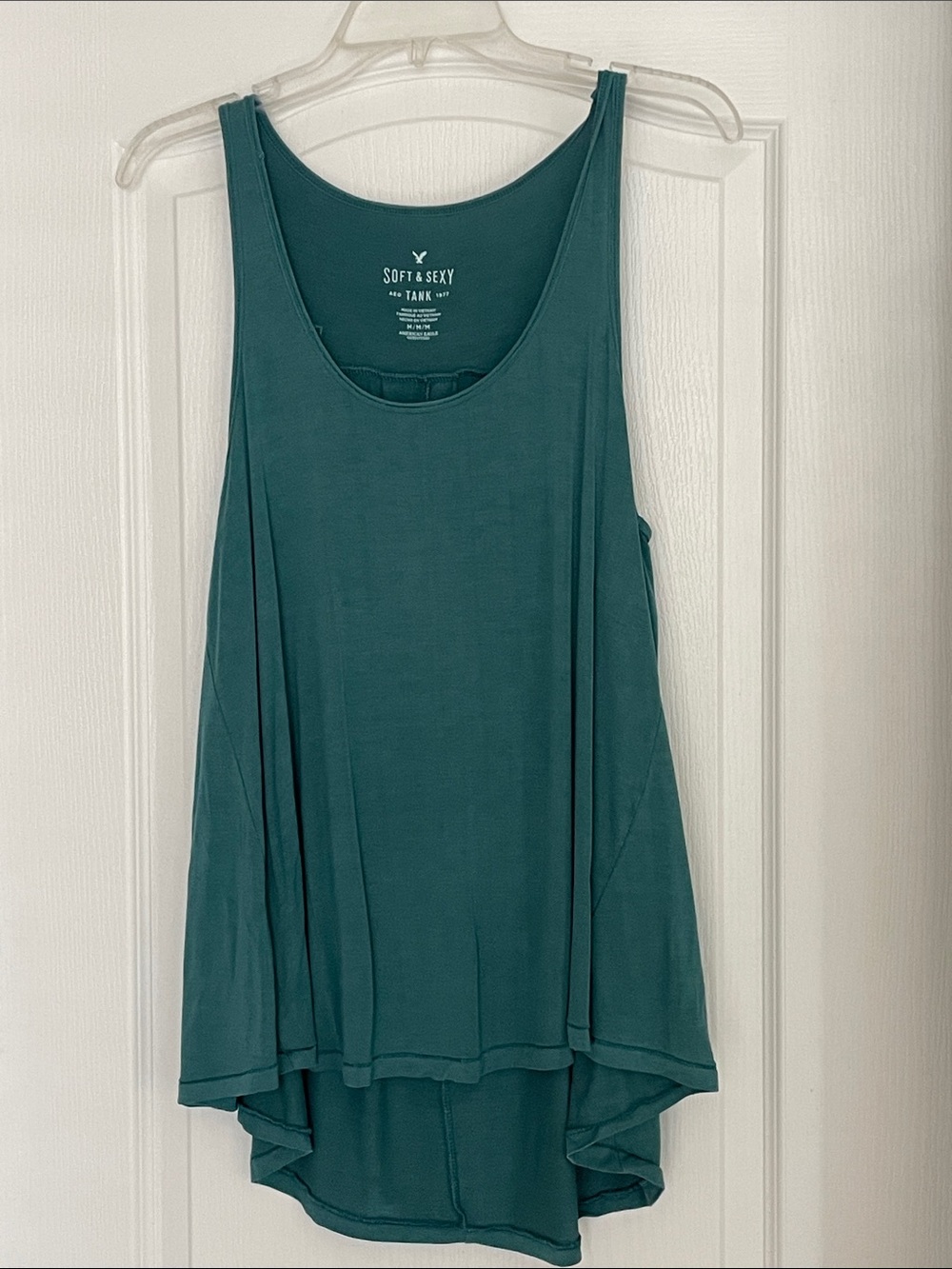 American Eagle Soft & Sexy Teal Tank Top size M